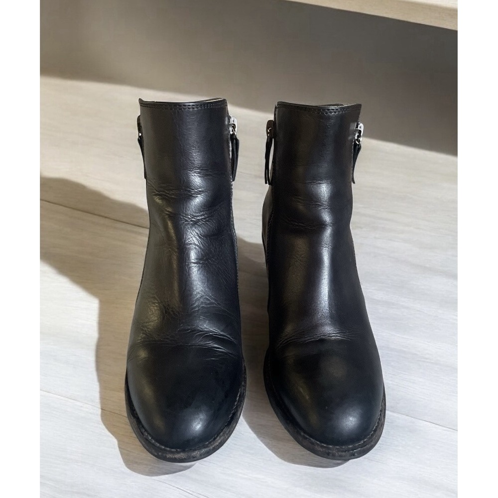 Attilio Giusti Leombruni Ella Black Leather Ankle Boots, Size 38.5 (US 8.5) - Picture 3 of 6